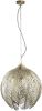 PTMD Rhys Gold iron hanging lamp with leaves online kopen