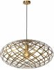 Lucide hanglamp Wolfram mat goud/messing Ø65 cm Leen Bakker online kopen