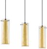 Eglo Eetkamer hanglamp Pinto Gold 3 lichts zwart met goud 97652 online kopen
