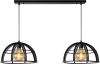 Lucide hanglamp Dikra 2 lamp zwart Ø40 cm Leen Bakker online kopen
