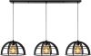 Lucide hanglamp Dikra 3 lamp zwart Ø40 cm Leen Bakker online kopen