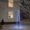 VidaXL Kerstboom met grondpin 108 LED's blauw 180 cm online kopen