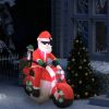 VidaXL Kerstman opblaasbaar op motorfiets LED IP44 160 cm online kopen