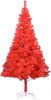 VidaXL Kunstkerstboom met standaard 213 cm PVC rood online kopen