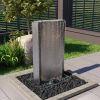 VidaXL Tuinfontein 60, 2x37x122, 1 cm roestvrij staal zilverkleurig online kopen