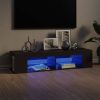 VidaXL Tv meubel met LED verlichting 135x39x30 cm grijs online kopen