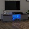 VidaXL Tv meubel met LED verlichting 140x40x35, 5 cm hoogglans grijs online kopen