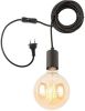 Its about RoMi Hanglamp 'Oslo' Incl. kabelhouder, 1 lamps, kleur Zwart online kopen