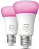 Philips Hue Bluetooth White & Color Ambiance E27 Lichtbron Duo Pack online kopen