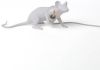 Seletti LED decoratie tafellamp Mouse Lamp USB liggend wit online kopen