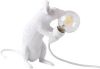 Seletti LED decoratie tafellamp Mouse Lamp USB zittend wit online kopen