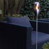 Luxform Tuinpaal met LED lamp solar zilver 41165 online kopen