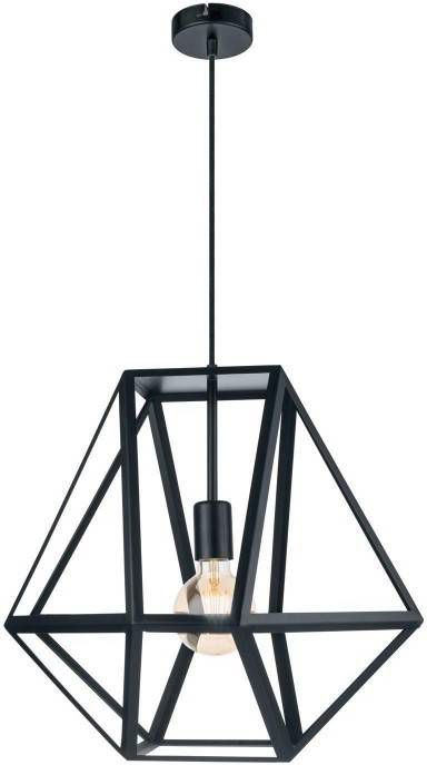 EGLO hanglamp Embleton zwart Ø46 cm Leen Bakker - Lampenwinkelonline.be