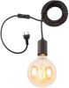 Its about RoMi Hanglamp 'Oslo' Incl. kabelhouder, 1 lamps, kleur Zwart online kopen