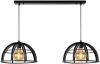 Lucide hanglamp Dikra 2 lamp zwart Ø40 cm Leen Bakker online kopen
