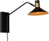 Lucide Pepijn Wandlamp 1xe14 3 Stepdim Zwart online kopen