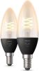 Philips Hue FILAMENT KAARSLAMP E14 2 pack ZACHTWIT LICHT online kopen