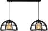 Lucide hanglamp Dikra 2 lamp zwart Ø40 cm Leen Bakker online kopen